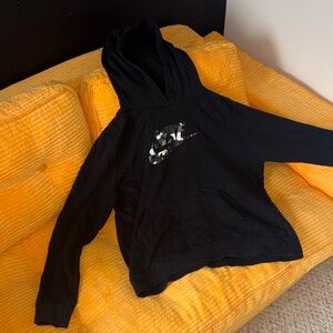 Nike Black Hoodie with Camouflage Logo